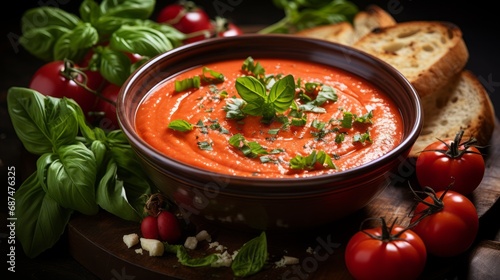 Homemade tomato soup thats flavorful