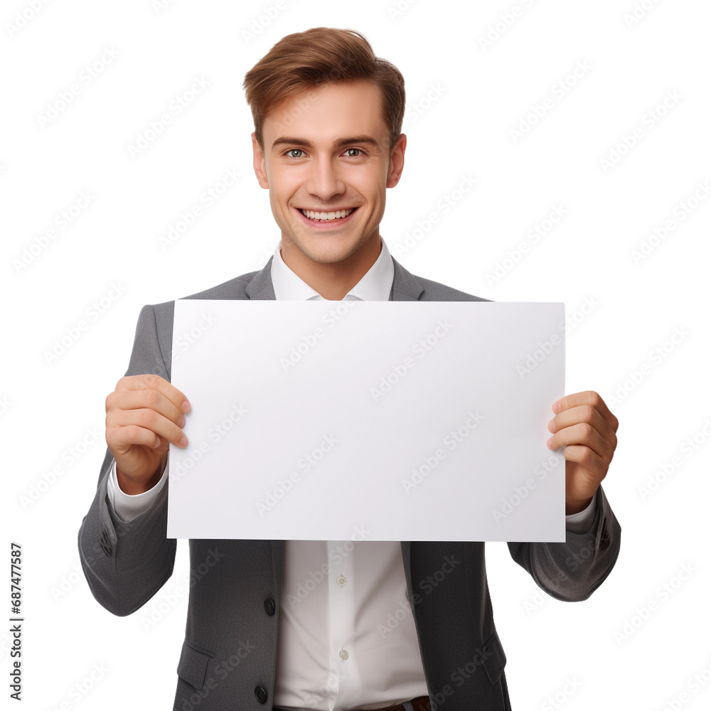 business men holding white banner, isolatedon white transparent background business men holding white banner, isolatedon white transparent background