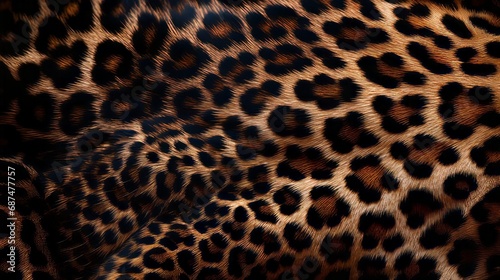 Spotted skin pattern of a big cat