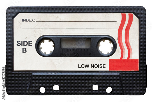 audio cassette isolated photo
