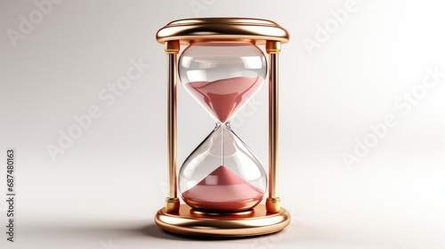 Hourglass isolated on a white background