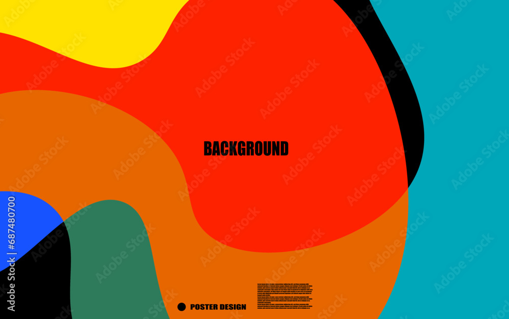 illustration vector graphic colorful abstract background for banner, poster, template, design, etc
