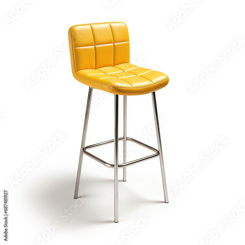Bar stool yellow