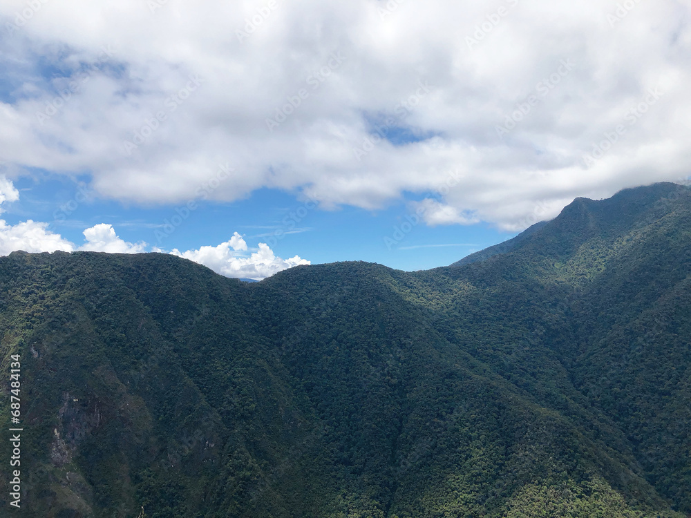 [Peru] Machu Picchu: Mountain view from the trail of Huayna Picchu mountain