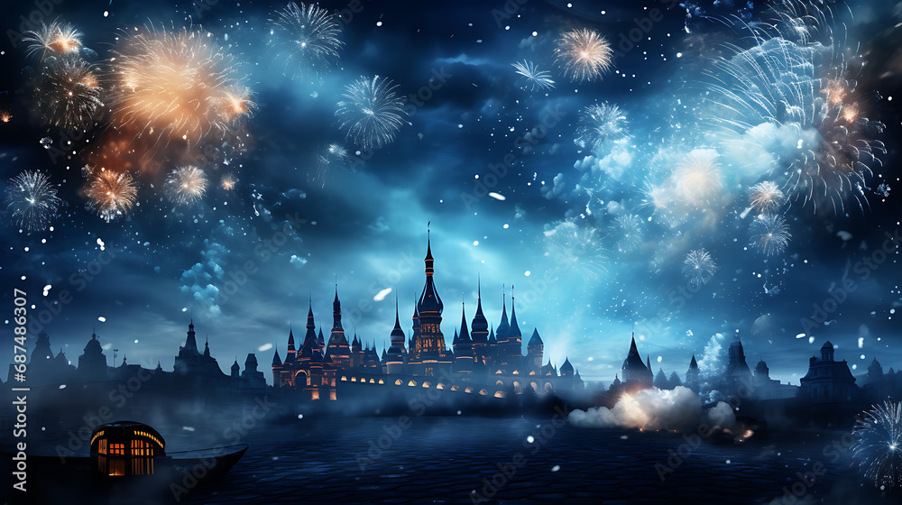 Fototapeta premium New year background