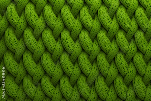 Knitted textured background, knitted wool, textured knitted green sweater or fabric. photo