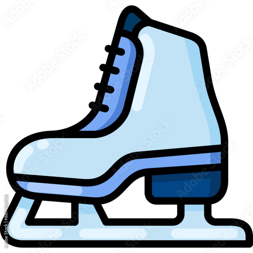 ice skate shoe icon

