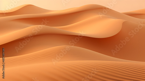 3D layered sand dunes pattern with desert theme