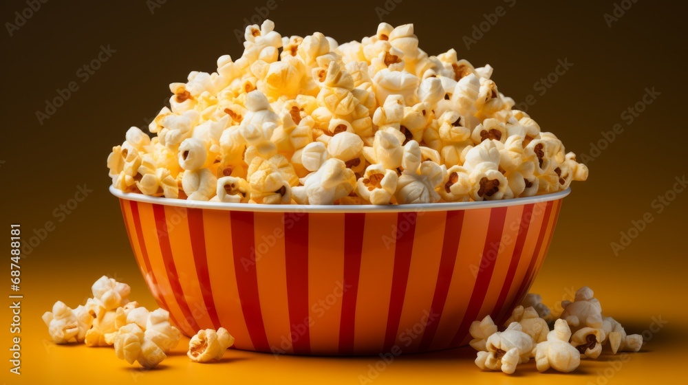 Popcorn bucket isolated on a white background