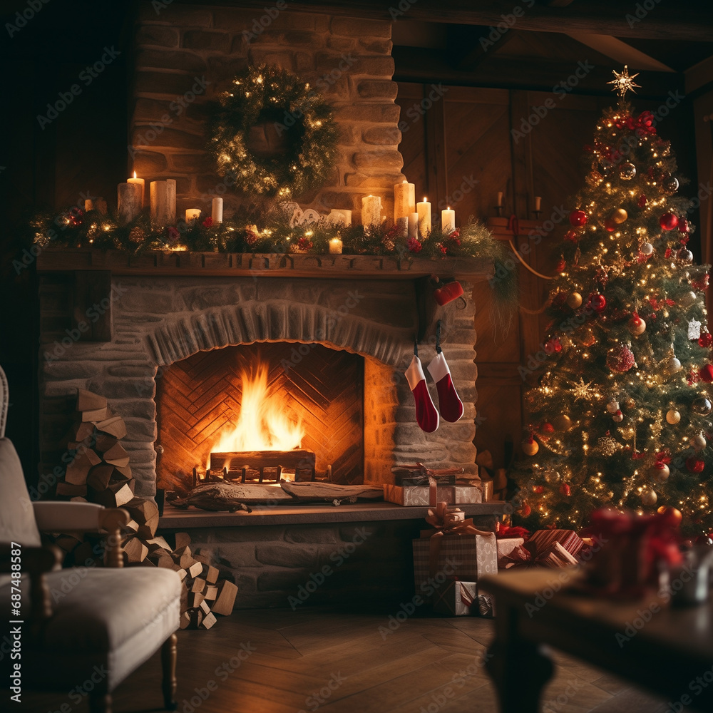 fireplace with christmas decorations fireplace with christmas decorations