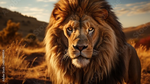 Regal Lion Ruler of the African Grasslands © ProVector