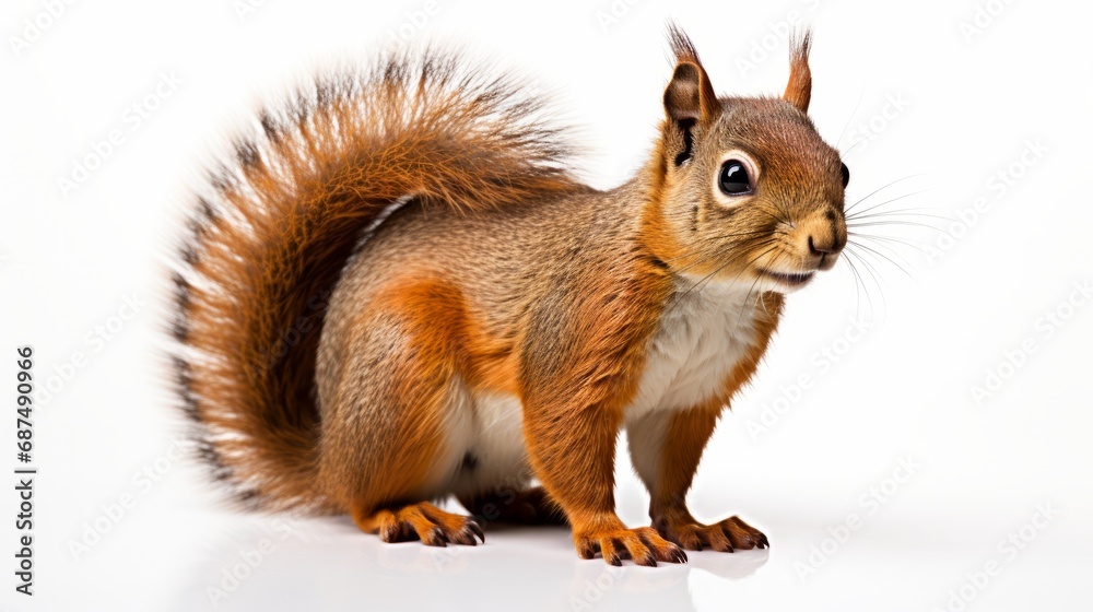 Squirrel isolated on a white background Squirrel isolated on a white background