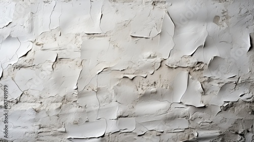 Textured background of white rough filler plaster