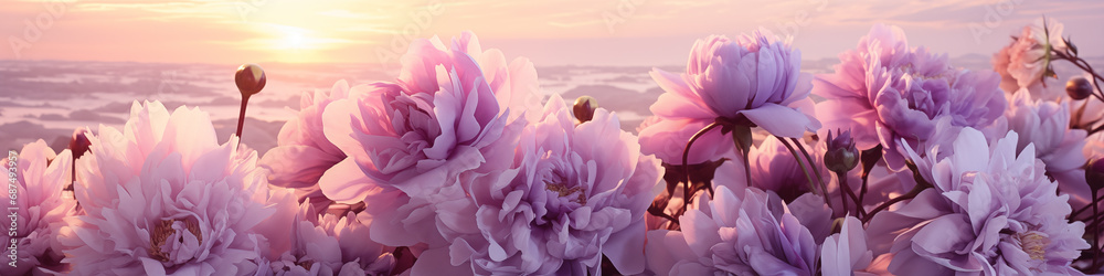 pink peonies