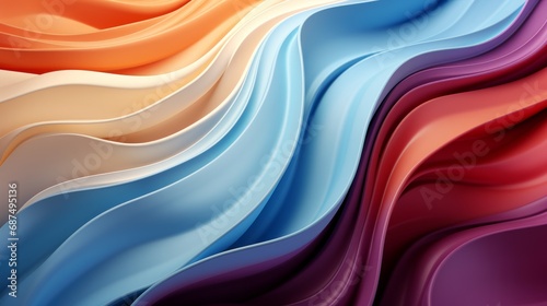 Wave pattern colorful gradient wallpaper