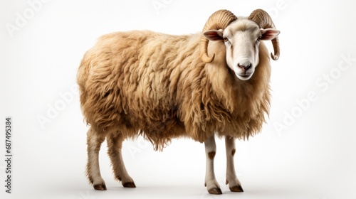 Sheep isolated on a white background photo