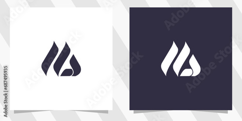 letter ma am logo design