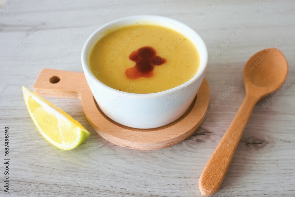 soup with bread soup with bread