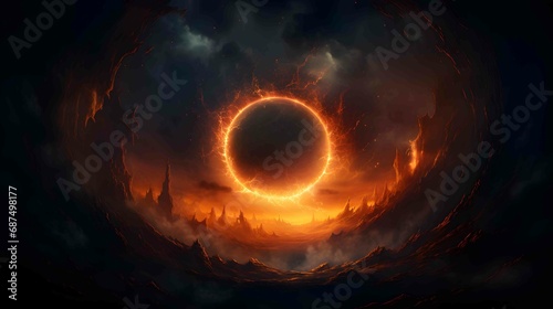 phenomenon of an annular solar eclipse