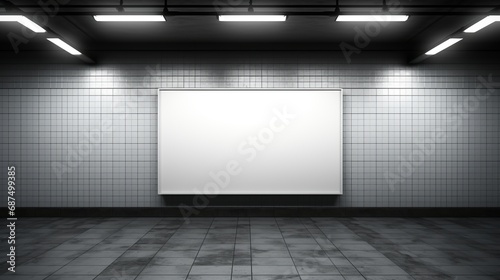 Metro station advertising board © ProVector