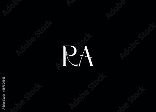 RA creative logo design and monogram logo