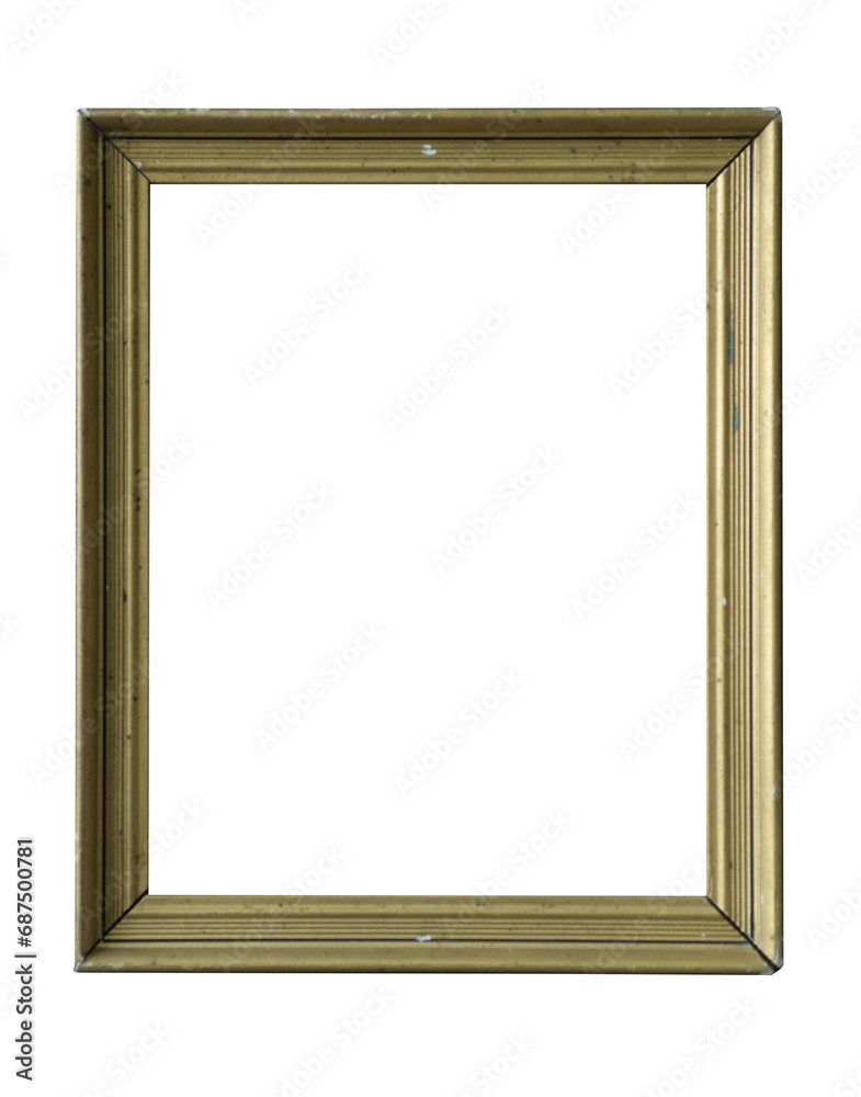 Very old wooden frame. Isolated on white background. Very old wooden frame. Isolated on white background.