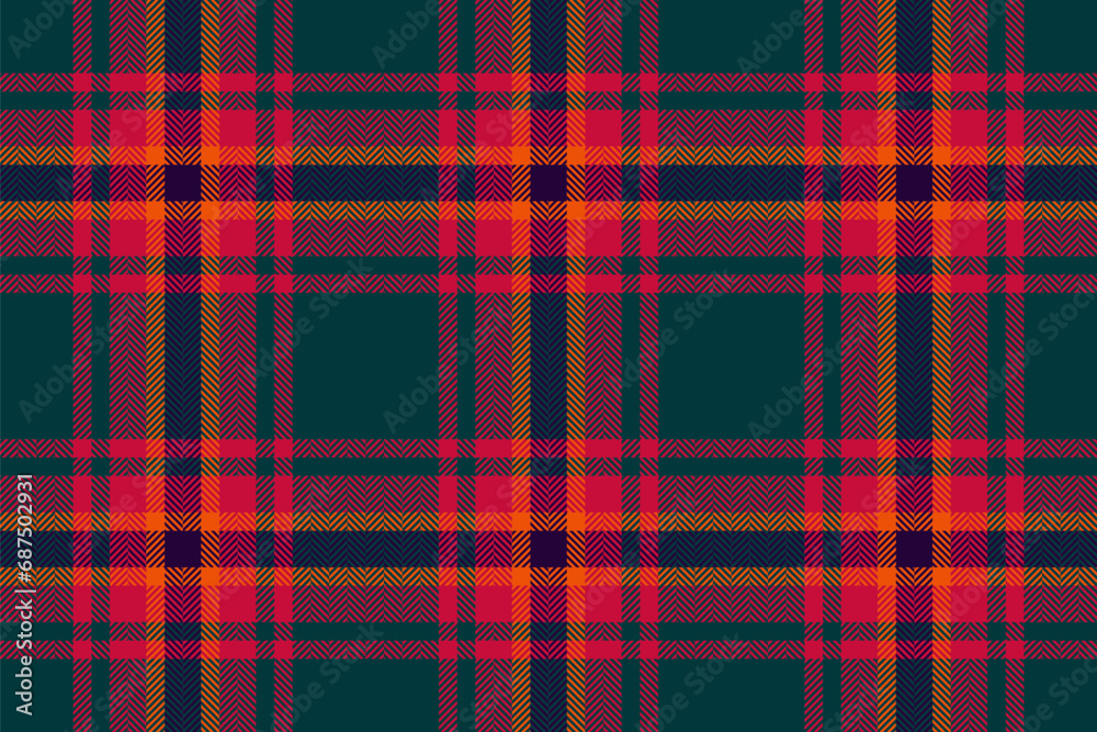 Obraz premium Fabric pattern seamless of check vector plaid with a background textile tartan texture.