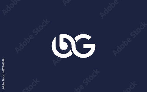 bg or gb logo icon design Vector design template inspiration photo