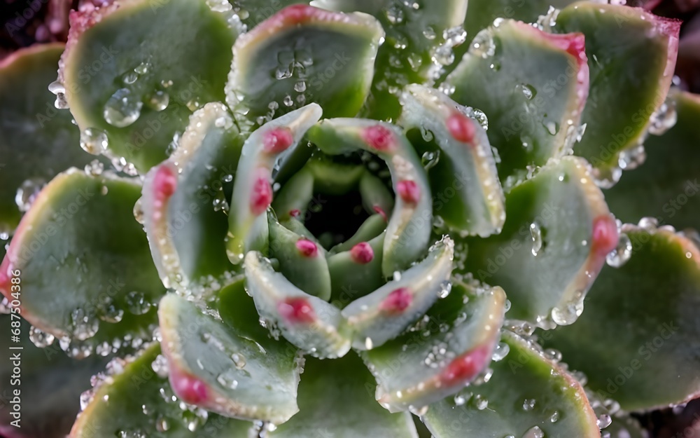 Macro closeup plant flower flora nature ai generative Macro closeup plant flower flora nature ai generative