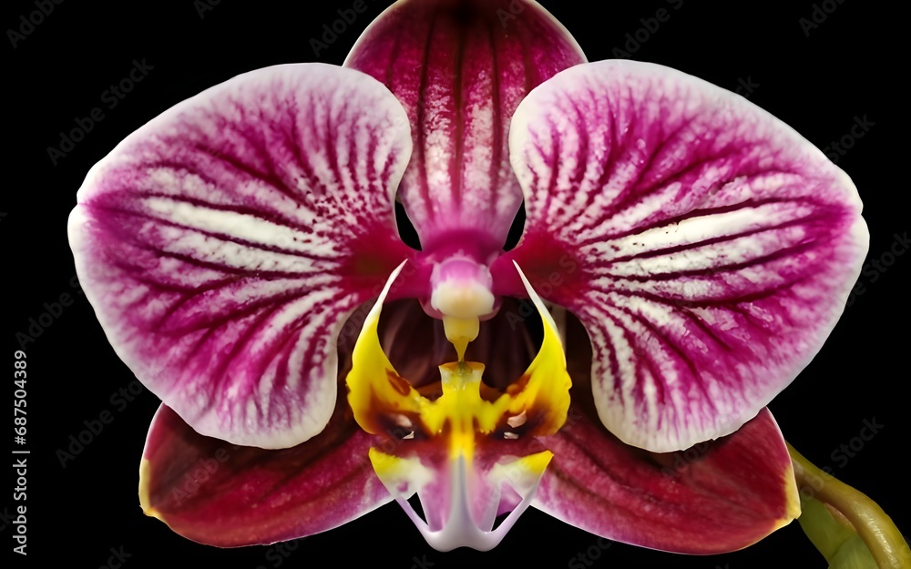 Macro closeup plant flower flora nature ai generative Macro closeup plant flower flora nature ai generative