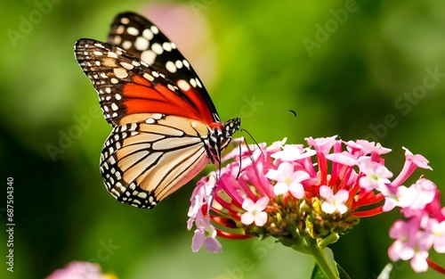 Macro closeup butterfly flora nature ai generative © ike