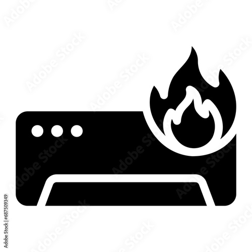 heat glyph icon