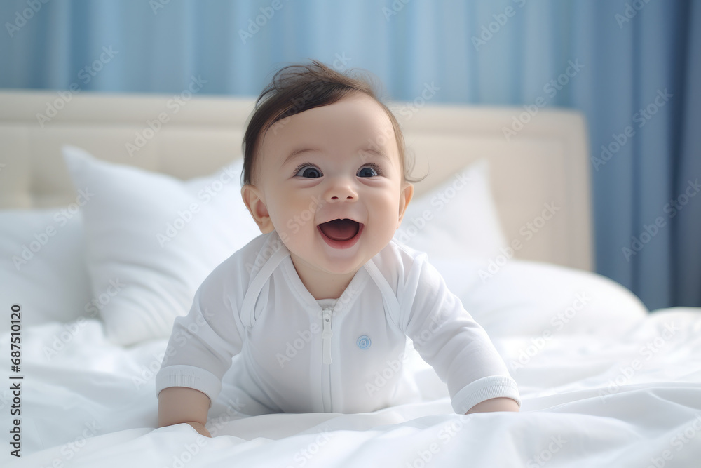 A warm smiling baby A warm smiling baby