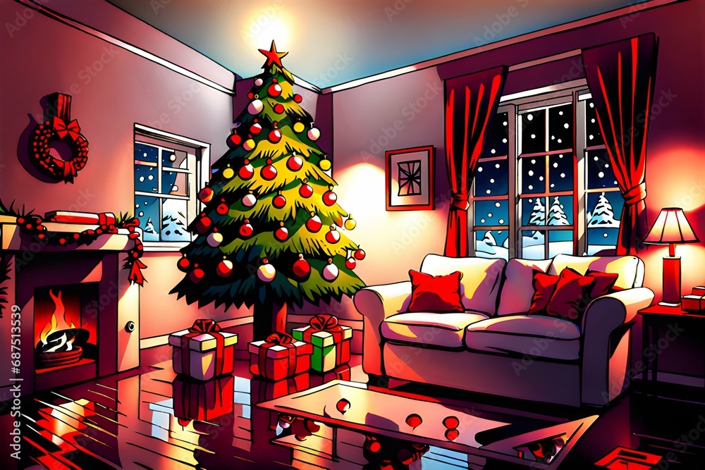 Winter christmas background full of happy memory Winter christmas background full of happy memory