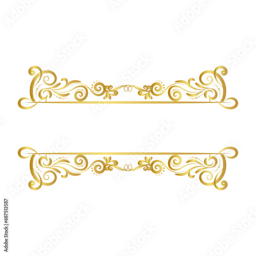 Goldden vintage royal border frame with corner line floral for picture, Vector design decoration pattern style.frame floral border template, wood frame border design is patterned Thai style
