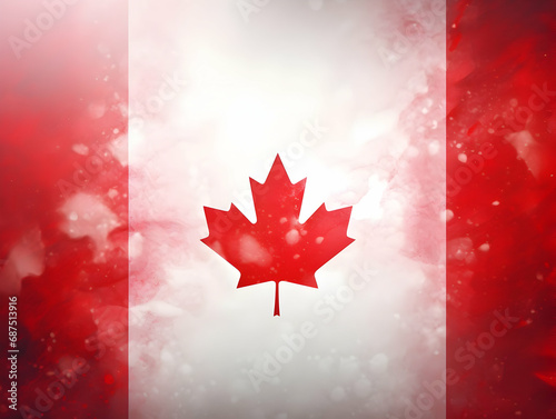 Canada national flag background, Canadian flag weaving made by silk cloth fabric, Canada background, ai generated image