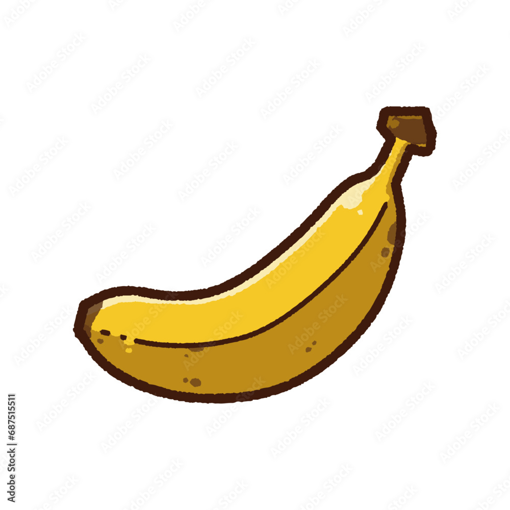 バナナ一本のイラスト