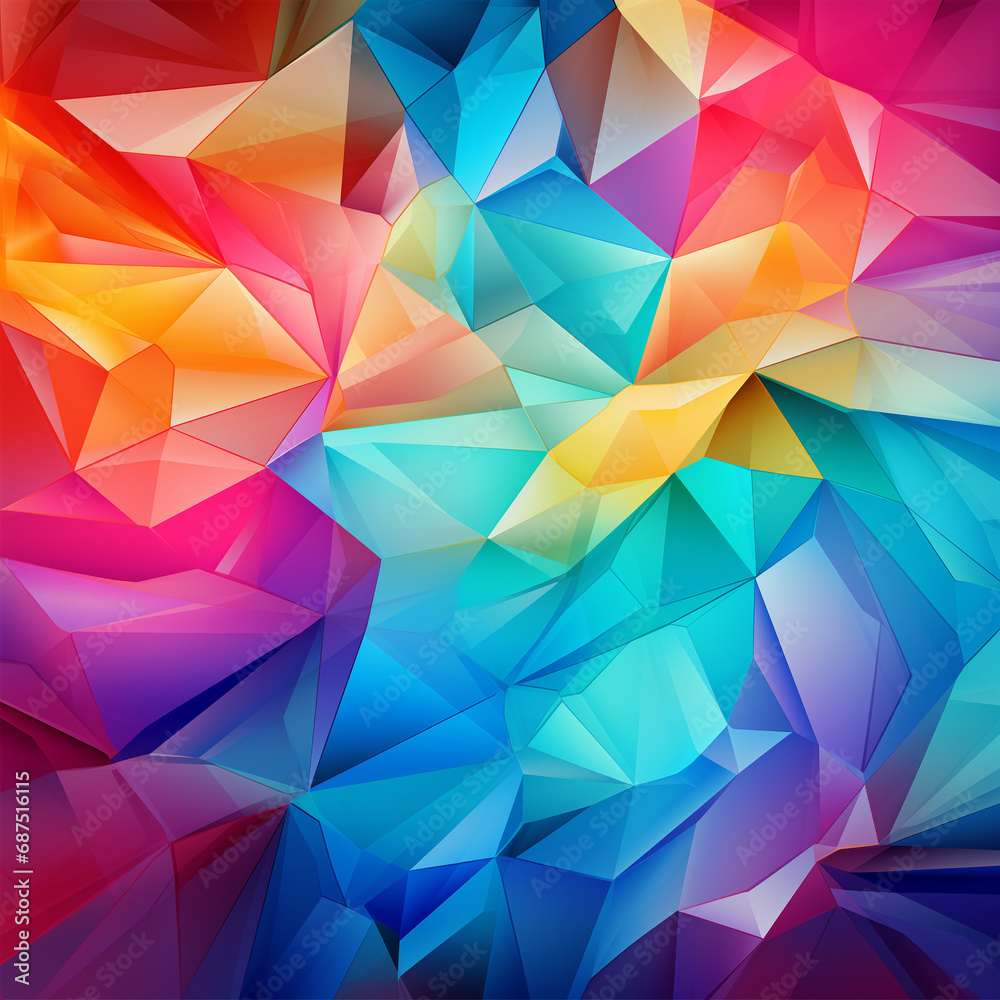 Obraz premium multilateral color pattern