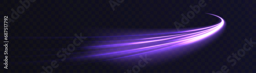 Light effect of high speed curved light beams. Technology of light movement of light energy. Banner poster design concept. Abstract background of curved rays of light.