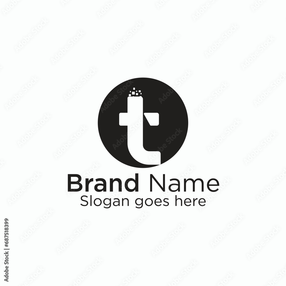 Logo branding for company website or creative minimal letter t logo design Logo branding for company website or creative minimal letter t logo design