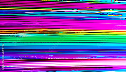 Abstract marbled acrylic paint ink painted waves painting texture colorful background banner - Bold colors, rainbow color swirls wave