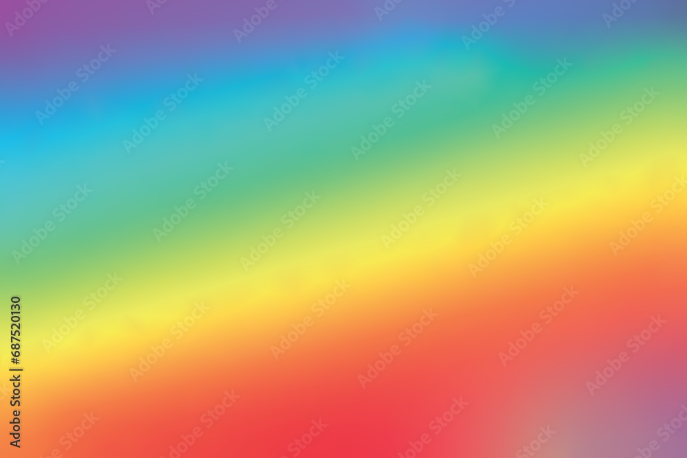 Abstract rainbow gradient background vector, blurred effect