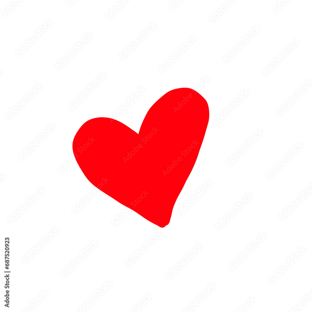 Red heart shape Red heart shape