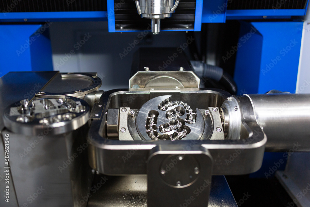 Device for manufacturing and processing of metal frames of dentures ...