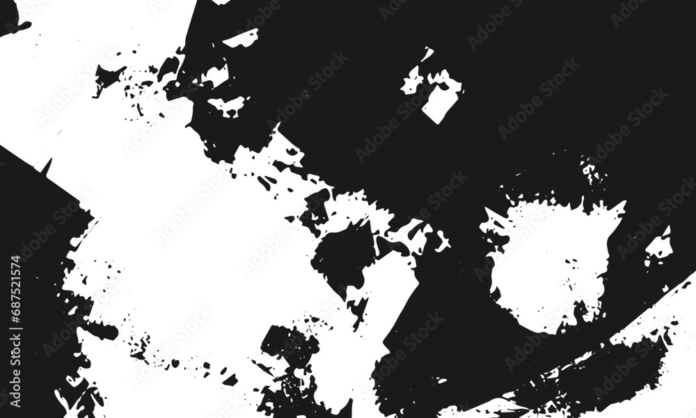 Grunge black texture. Vector background...