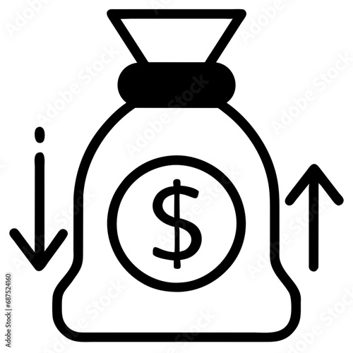 bag with dollar sign