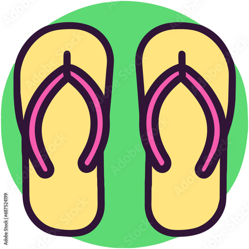 flip flops vector illustration