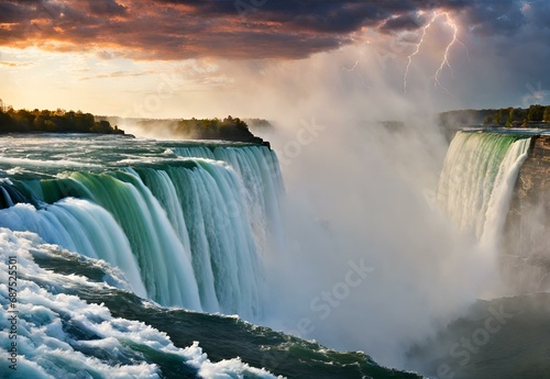 Thundering Cascades  Niagara Falls  Powerful Elegance