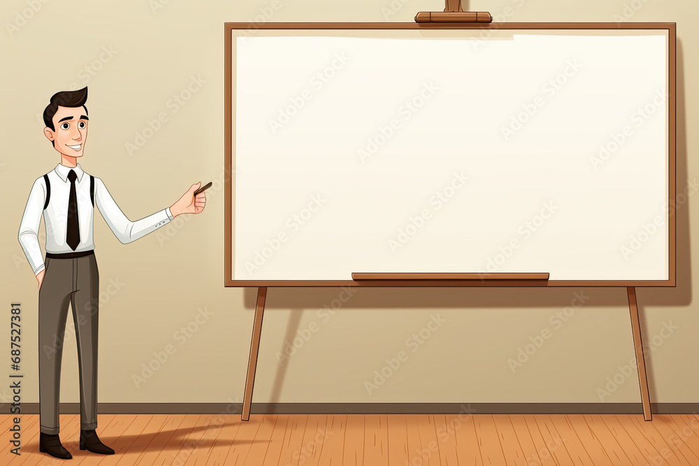 White board black boards empty space for writing illustration background backdrop, generated ai White board black boards empty space for writing illustration background backdrop, generated ai