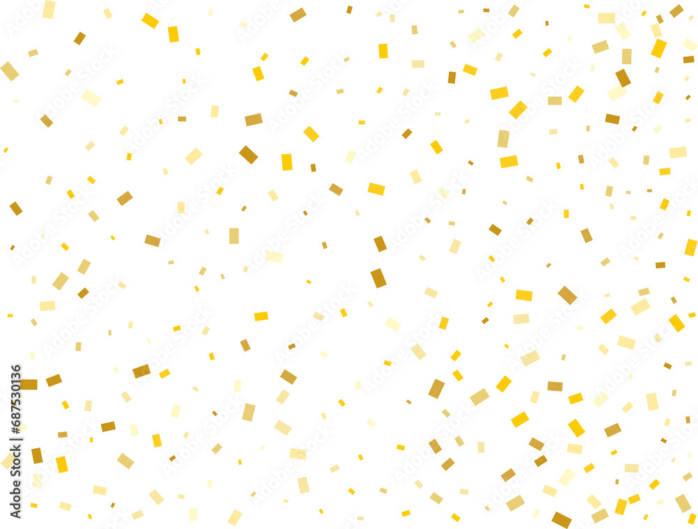 Modern Gold Rectangular Confetti Modern Gold Rectangular Confetti